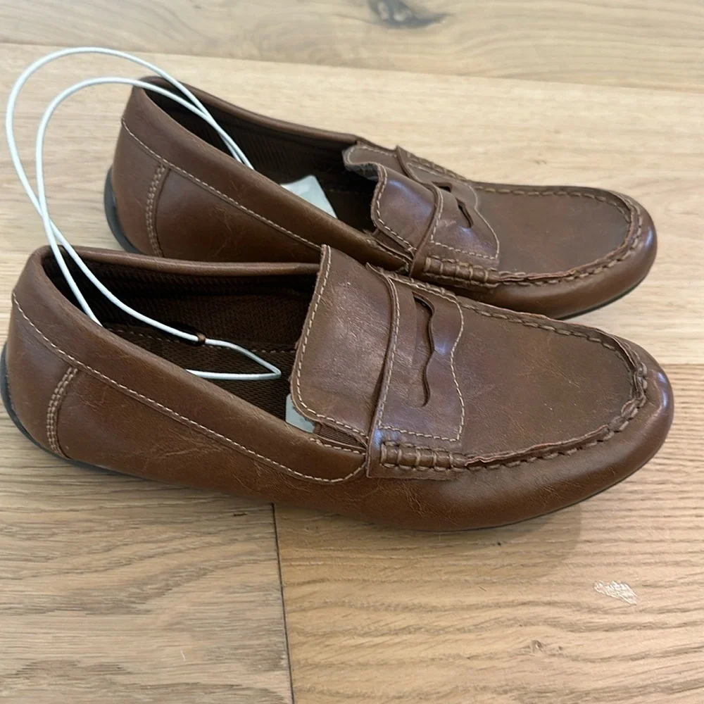 Nordstrom rack penny loafers boys brow 4M NWT